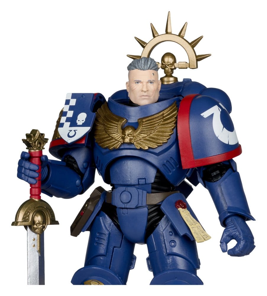 Warhammer 40,000 Total War Actionfigur 3rd Company Lieutenant (Ultramarines) 18 cm Image 3