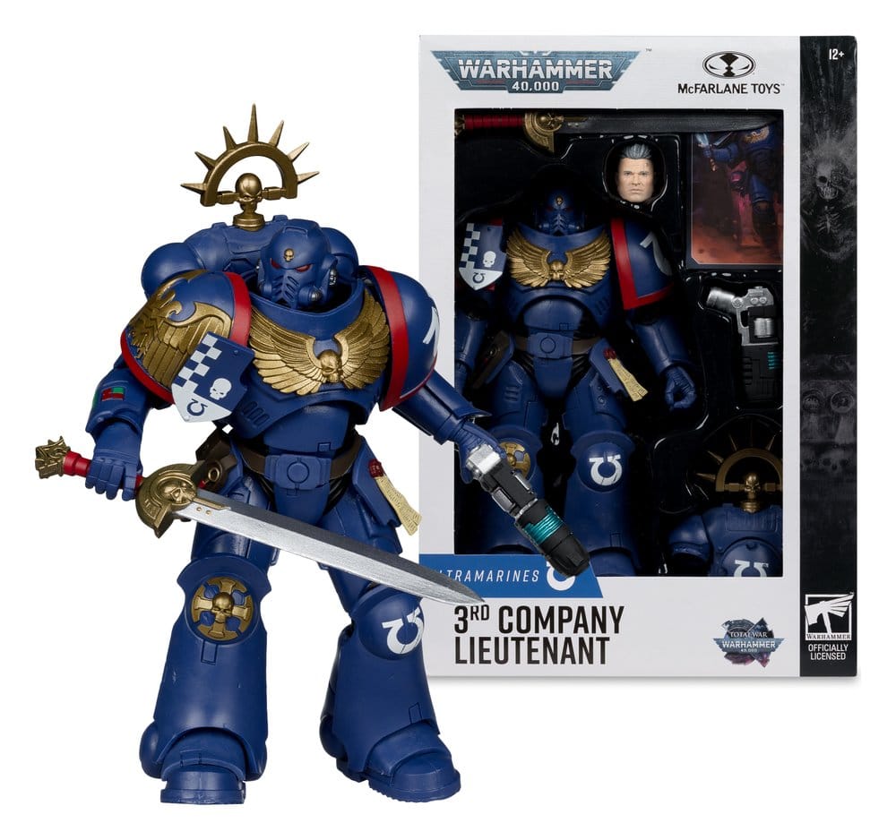 Warhammer 40,000 Total War Actionfigur 3rd Company Lieutenant (Ultramarines) 18 cm Image 4