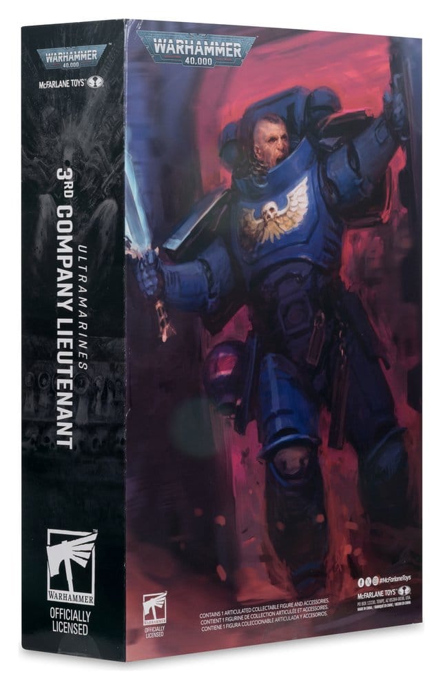 Warhammer 40,000 Total War Actionfigur 3rd Company Lieutenant (Ultramarines) 18 cm Image 9
