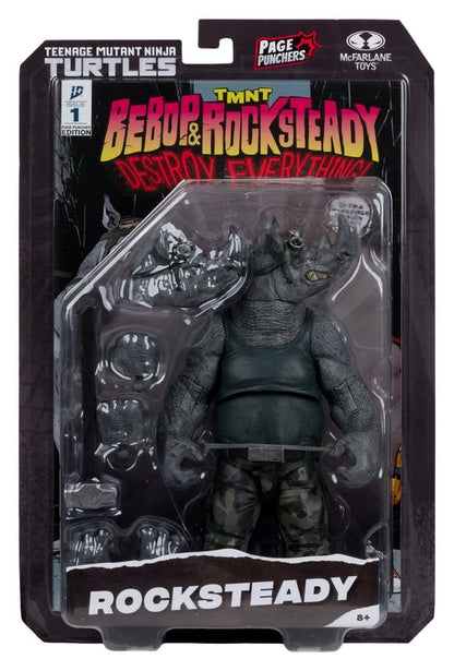 Teenage Mutant Ninja Turtles Page Punchers Actionfigur Rocksteady 17 cm Image 8
