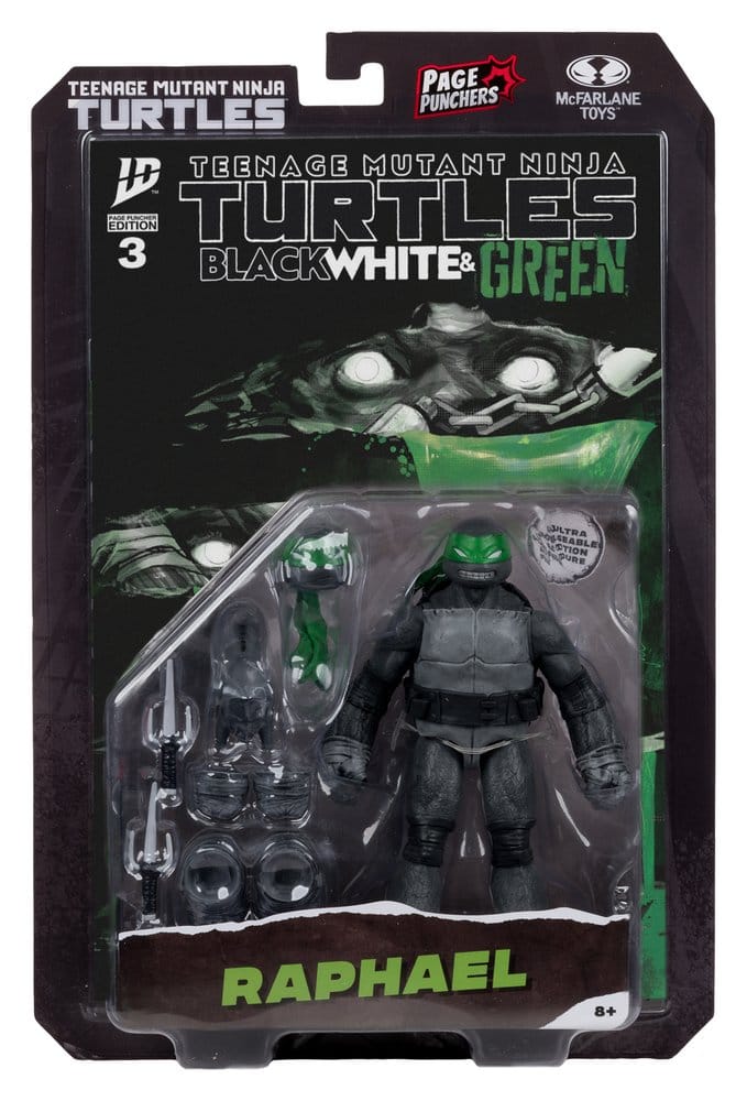 Teenage Mutant Ninja Turtles Page Punchers Actionfigur Raphael (Black White & Green) (Red Platinum Edition) 13 cm Image 7