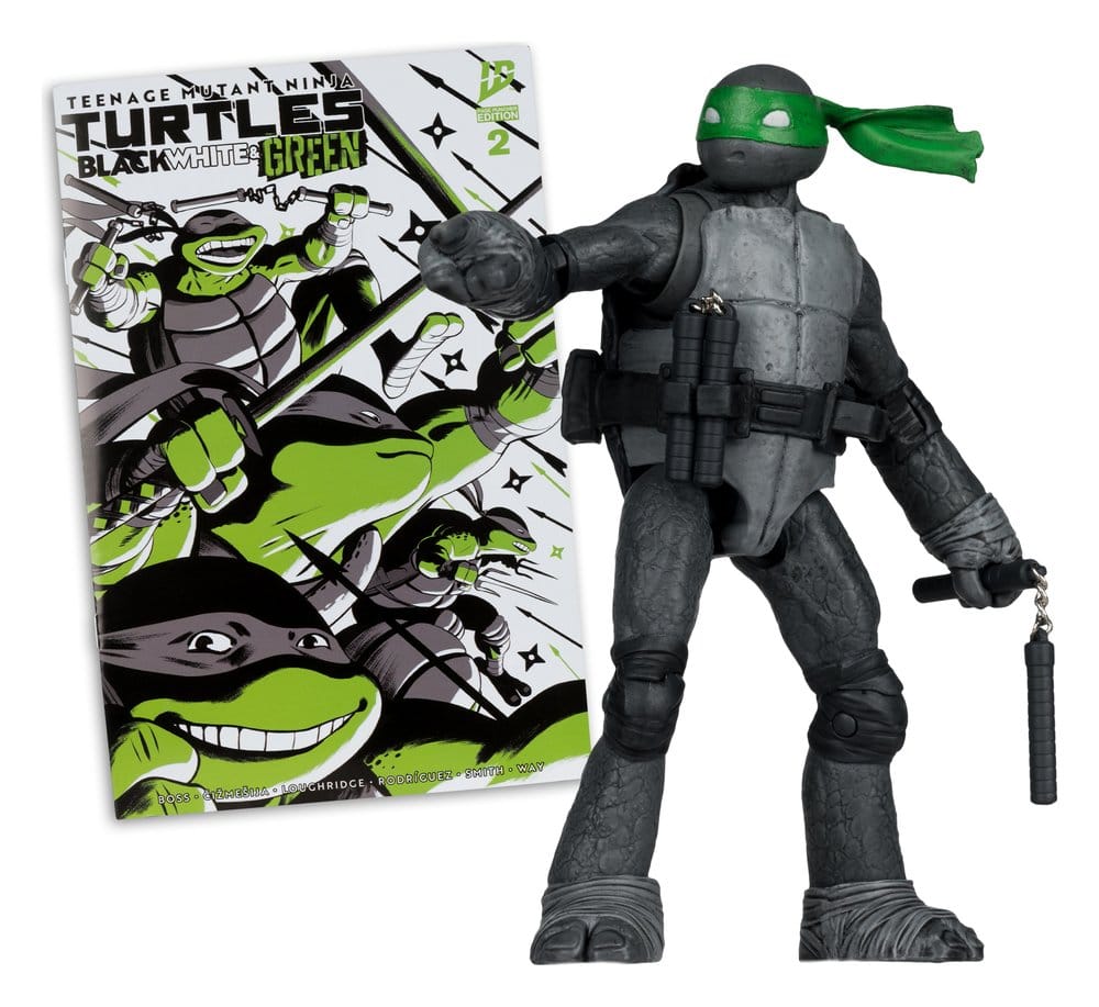 Teenage Mutant Ninja Turtles Page Punchers Actionfigur Michelangelo (Black White & Green) (Red Platinum Edition) 13 cm Image 2