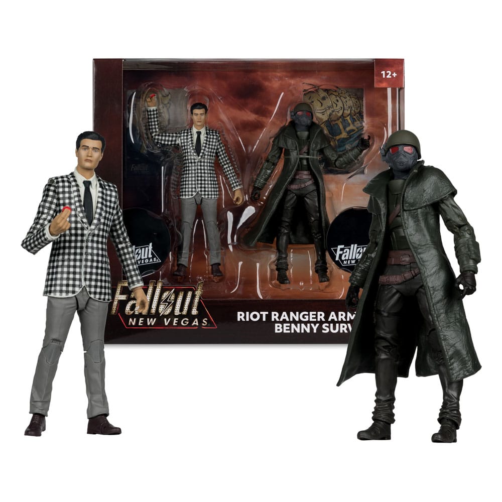 Fallout: New Vegas Statuen 2er-Pack Riot Ranger Armor & Benny Survivor 18 cm Image 5