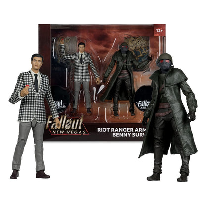 Fallout: New Vegas Statuen 2er-Pack Riot Ranger Armor & Benny Survivor 18 cm Image 5
