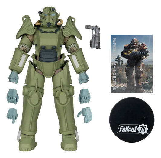 Fallout 76 Gaming Edition Actionfigur T-45 Military Armor (Red Platinum Edition) 20 cm Image 2