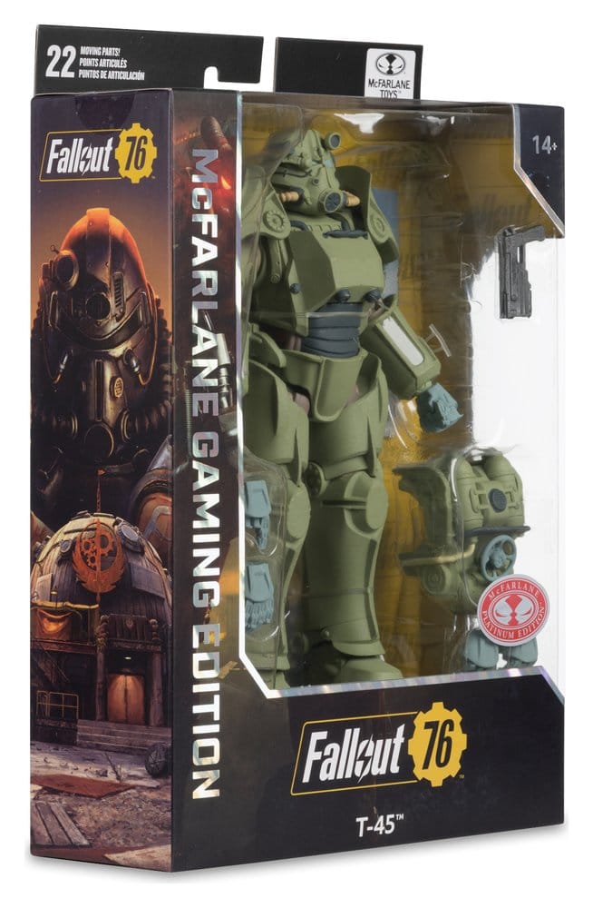 Fallout 76 Gaming Edition Actionfigur T-45 Military Armor (Red Platinum Edition) 20 cm Image 8