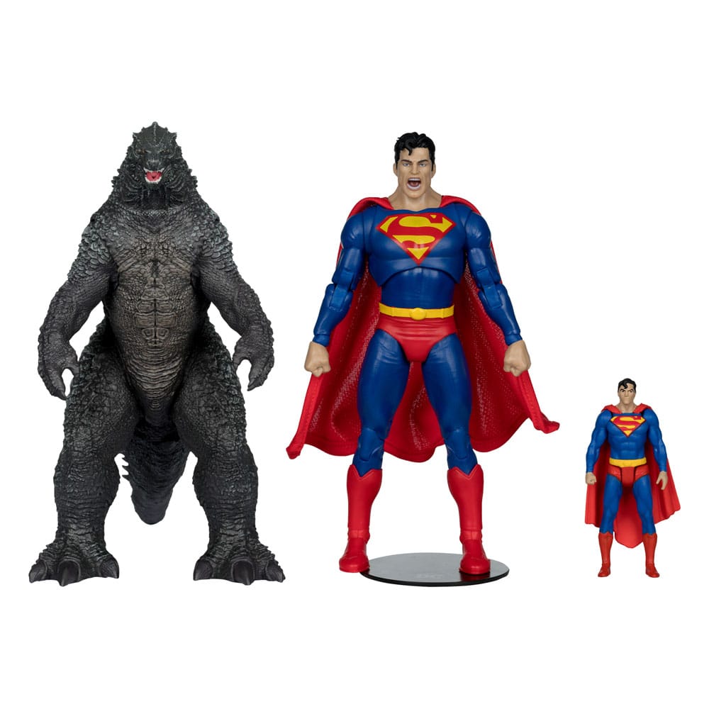 DC Justice League Monsterverse DC Multiverse Actionfiguren 2er-Pack Superman Vs. Godzilla 30 cm Image 1
