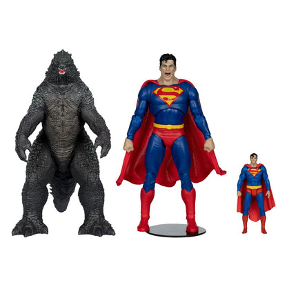 DC Justice League Monsterverse DC Multiverse Actionfiguren 2er-Pack Superman Vs. Godzilla 30 cm Image 1