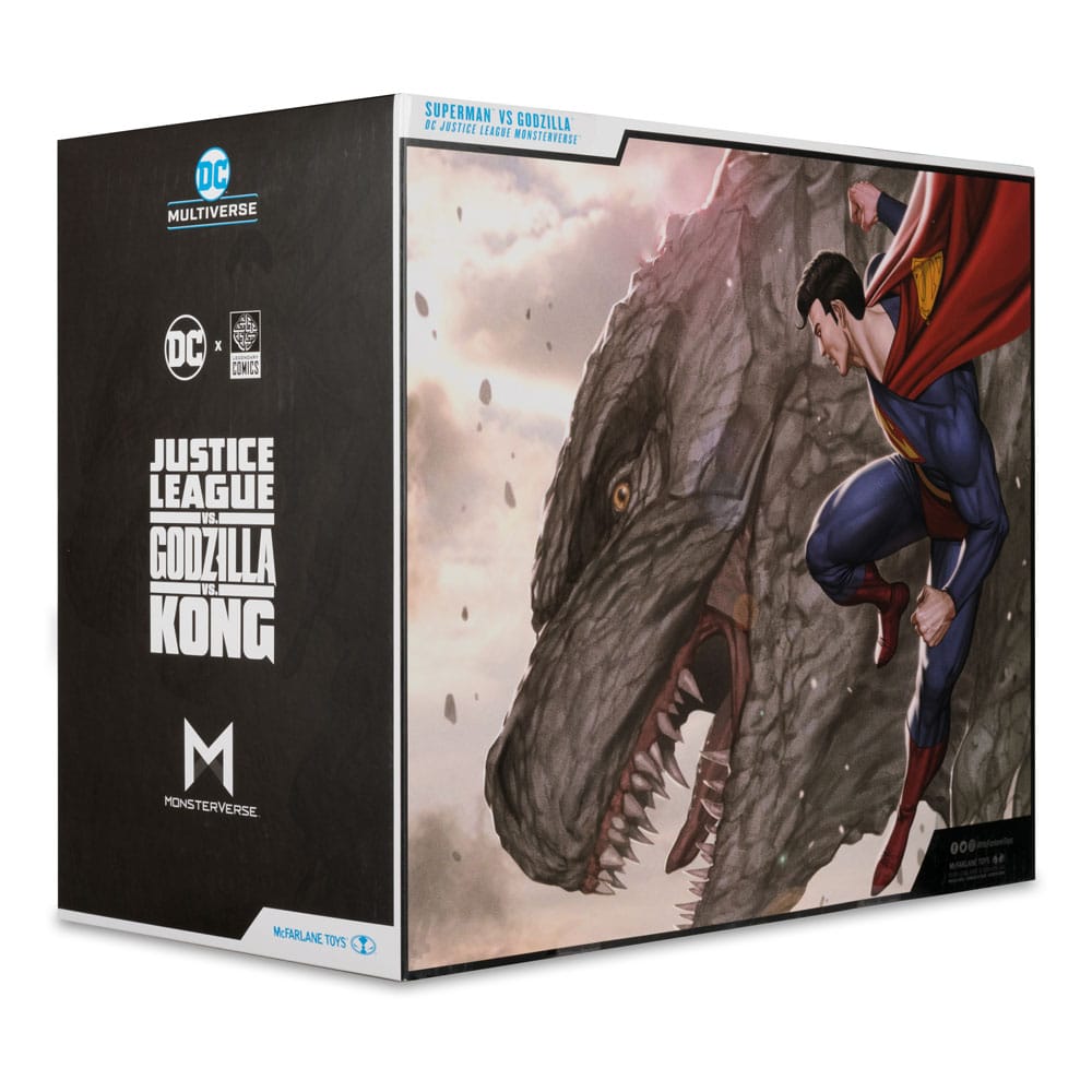 DC Justice League Monsterverse DC Multiverse Actionfiguren 2er-Pack Superman Vs. Godzilla 30 cm Image 15