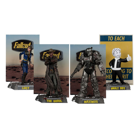 Fallout Movie Maniacs PVC Statuen 4er-Pack Lucy, Maximus, The Ghoul & Vault Boy 15 cm Image 1