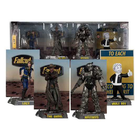 Fallout Movie Maniacs PVC Statuen 4er-Pack Lucy, Maximus, The Ghoul & Vault Boy 15 cm Image 2