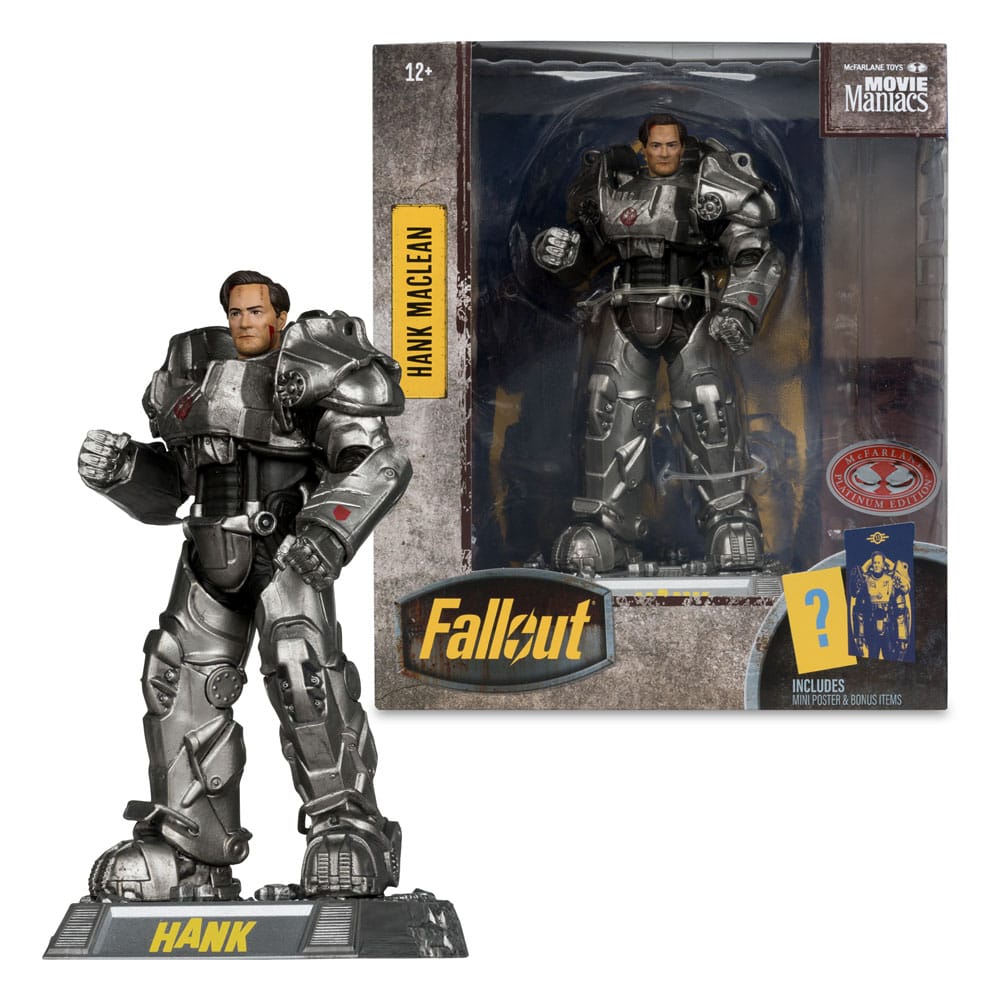 Fallout Movie Maniacs Actionfigur Hank Maclean (Season 2) (Red Platinum Edition) 17 cm Image 4