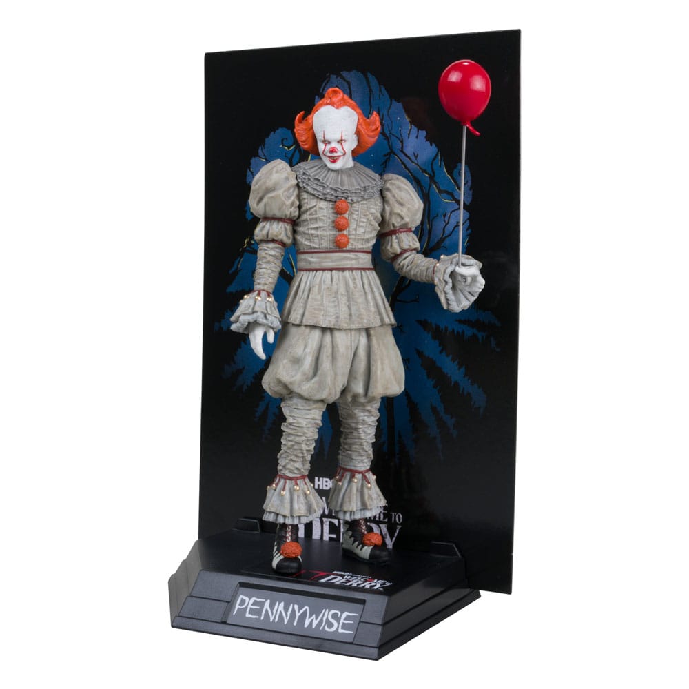 It: Welcome to Derry Movie Maniacs PVC Statue Pennywise (Gold Label) 16 cm Image 1