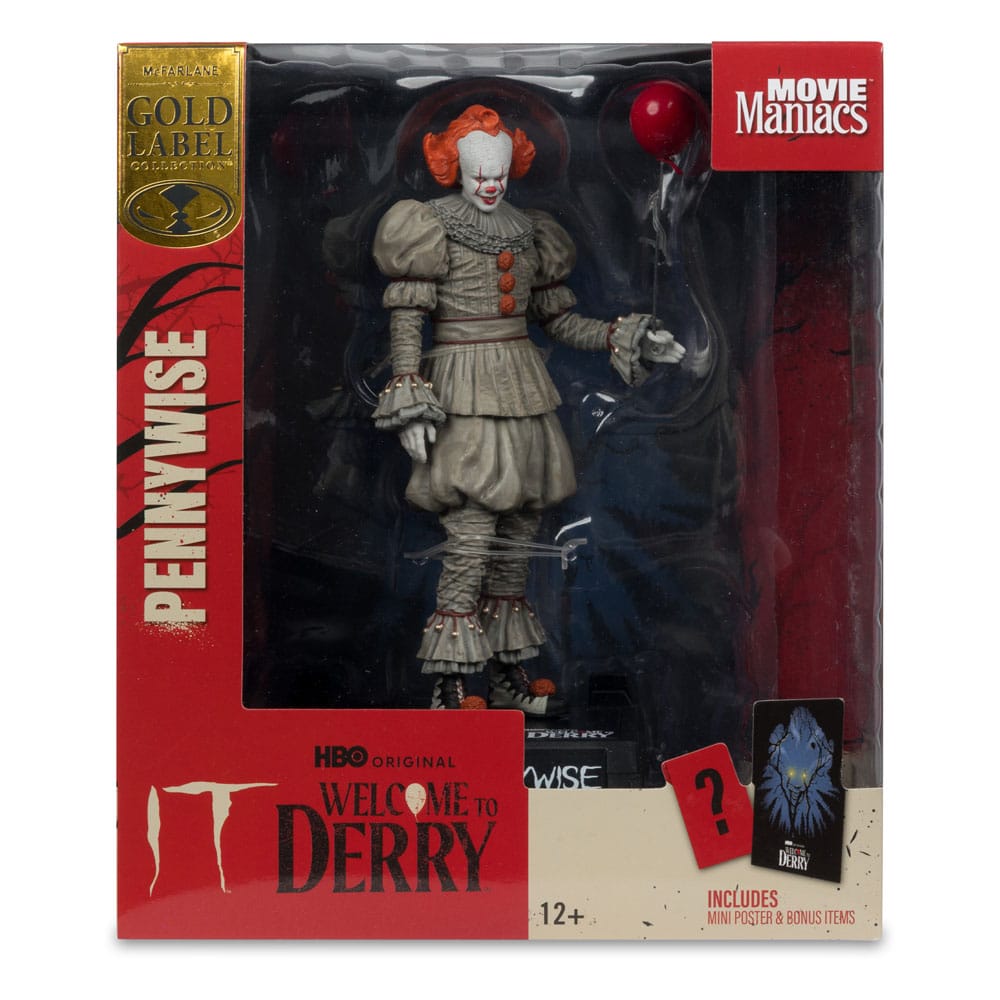 It: Welcome to Derry Movie Maniacs PVC Statue Pennywise (Gold Label) 16 cm Image 7