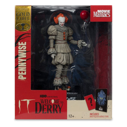 It: Welcome to Derry Movie Maniacs PVC Statue Pennywise (Gold Label) 16 cm Image 7