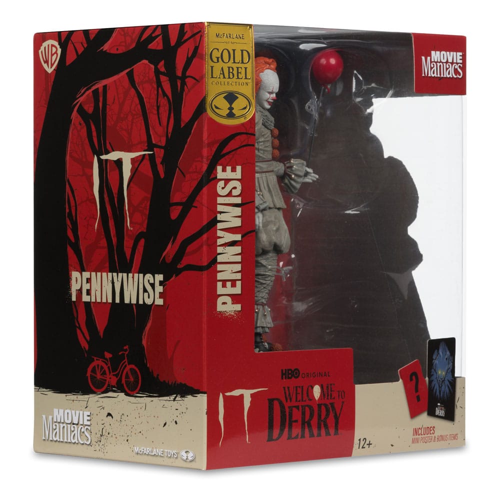 It: Welcome to Derry Movie Maniacs PVC Statue Pennywise (Gold Label) 16 cm Image 8