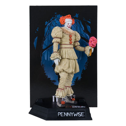 It: Welcome to Derry Movie Maniacs PVC Statue Pennywise (Flashback) (Gold Label) 16 cm Image 3