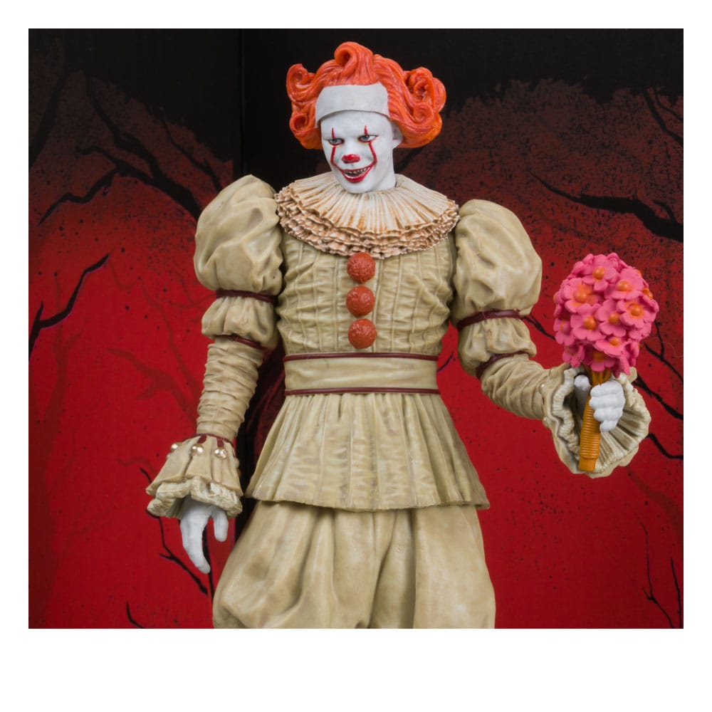 It: Welcome to Derry Movie Maniacs PVC Statue Pennywise (Flashback) (Gold Label) 16 cm Image 4