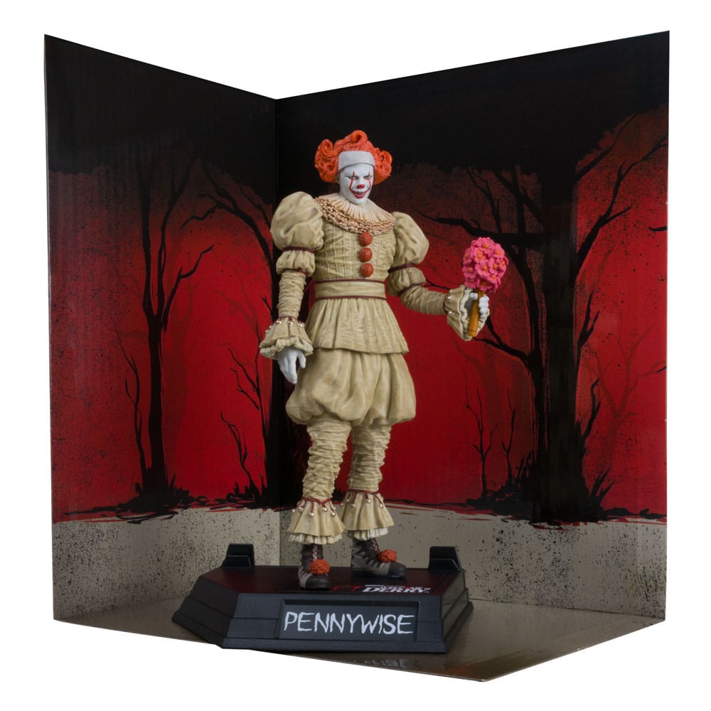 It: Welcome to Derry Movie Maniacs PVC Statue Pennywise (Flashback) (Gold Label) 16 cm Image 5