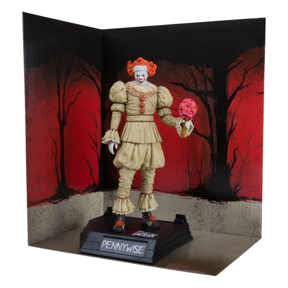 It: Welcome to Derry Movie Maniacs PVC Statue Pennywise (Flashback) (Gold Label) 16 cm Image 6