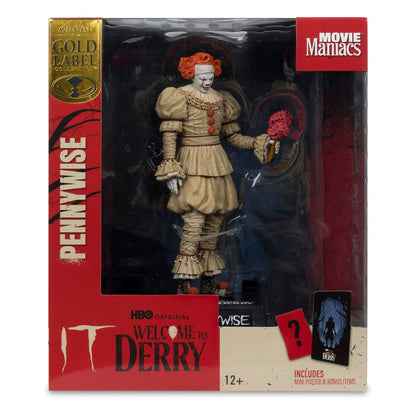 It: Welcome to Derry Movie Maniacs PVC Statue Pennywise (Flashback) (Gold Label) 16 cm Image 7
