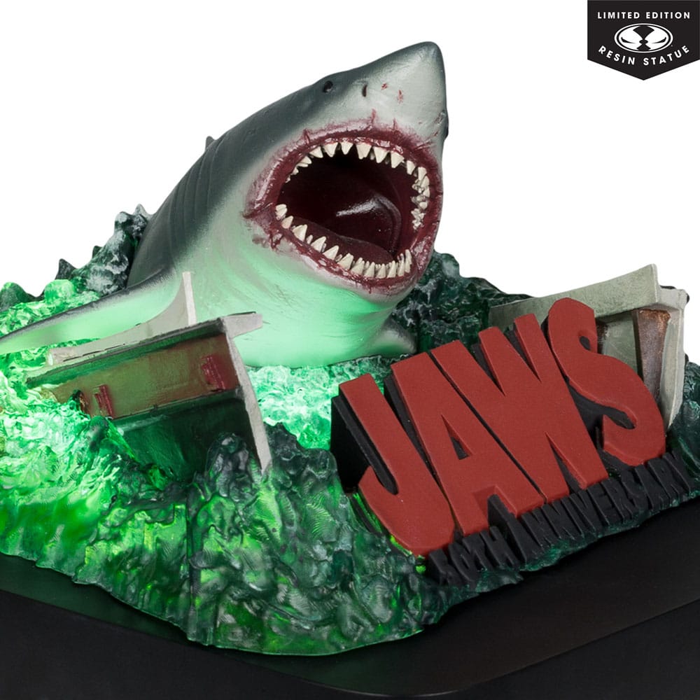 Der weiße Hai 1/48 Polyresin Statue Jaws (50th Anniversary) 25 cm Image 2