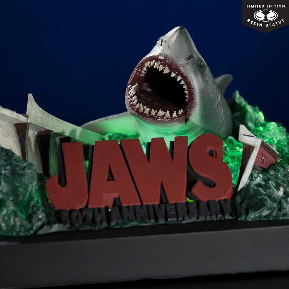 Der weiße Hai 1/48 Polyresin Statue Jaws (50th Anniversary) 25 cm Image 5