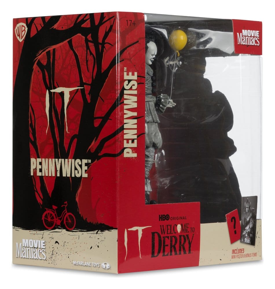 Es Welcome to Derry Movie Maniacs Figur Pennywise (Black &amp; White) 16 cm Image 7