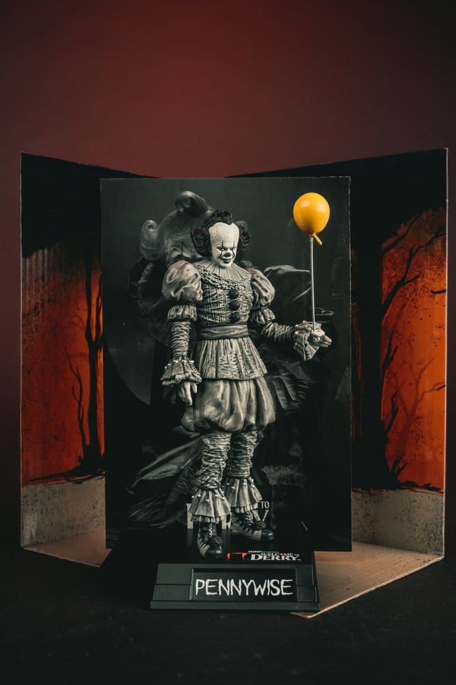 Es Welcome to Derry Movie Maniacs Figur Pennywise (Black &amp; White) 16 cm Image 11