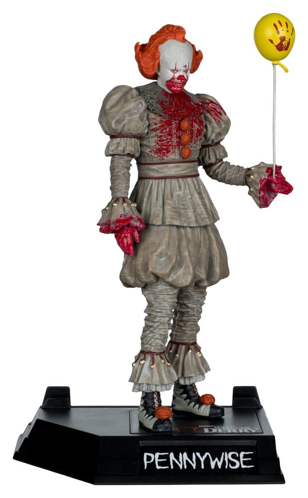 Es Welcome to Derry Movie Maniacs Figur Pennywise (Bloody) 16 cm Image 1