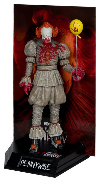 Es Welcome to Derry Movie Maniacs Figur Pennywise (Bloody) 16 cm Image 2