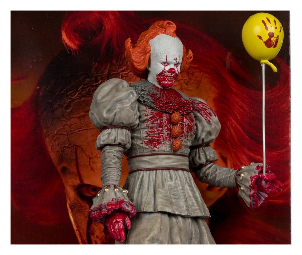 Es Welcome to Derry Movie Maniacs Figur Pennywise (Bloody) 16 cm Image 3