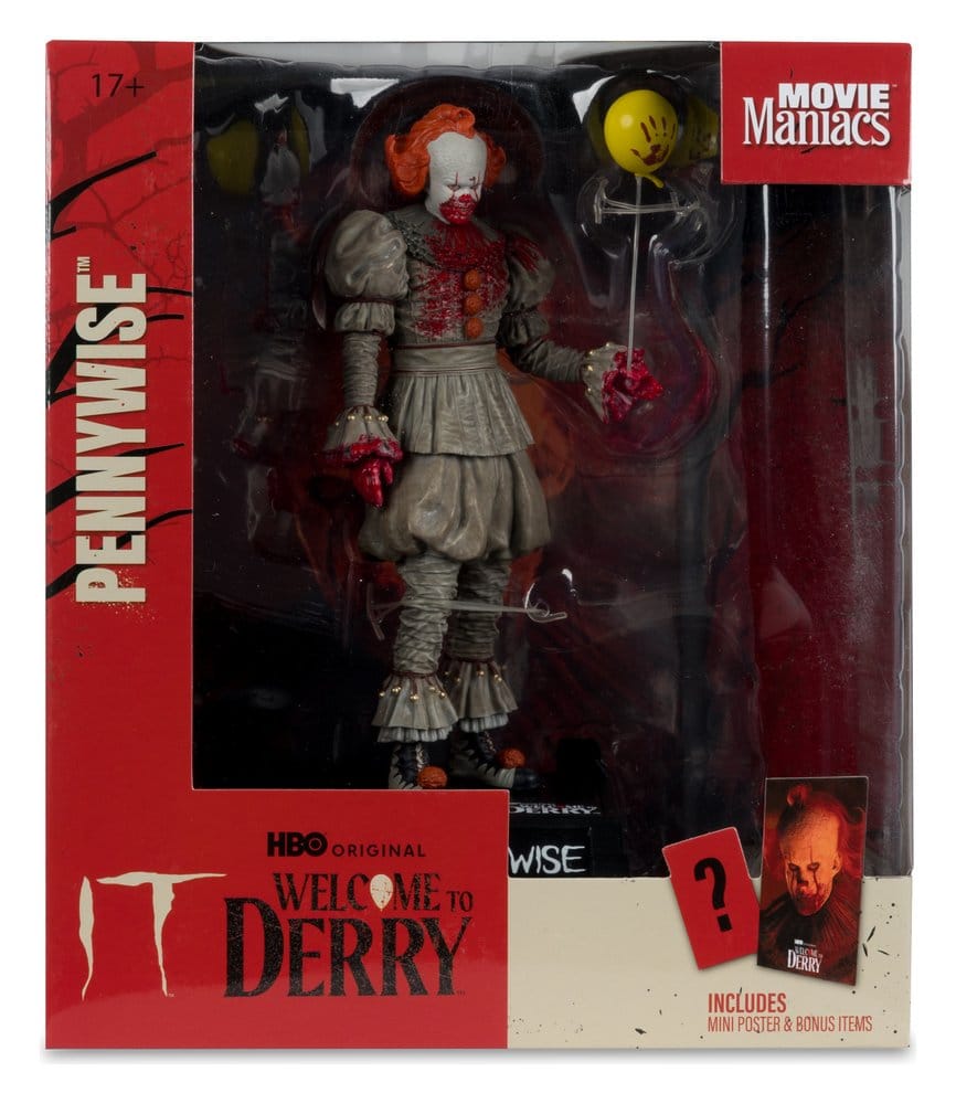Es Welcome to Derry Movie Maniacs Figur Pennywise (Bloody) 16 cm Image 6