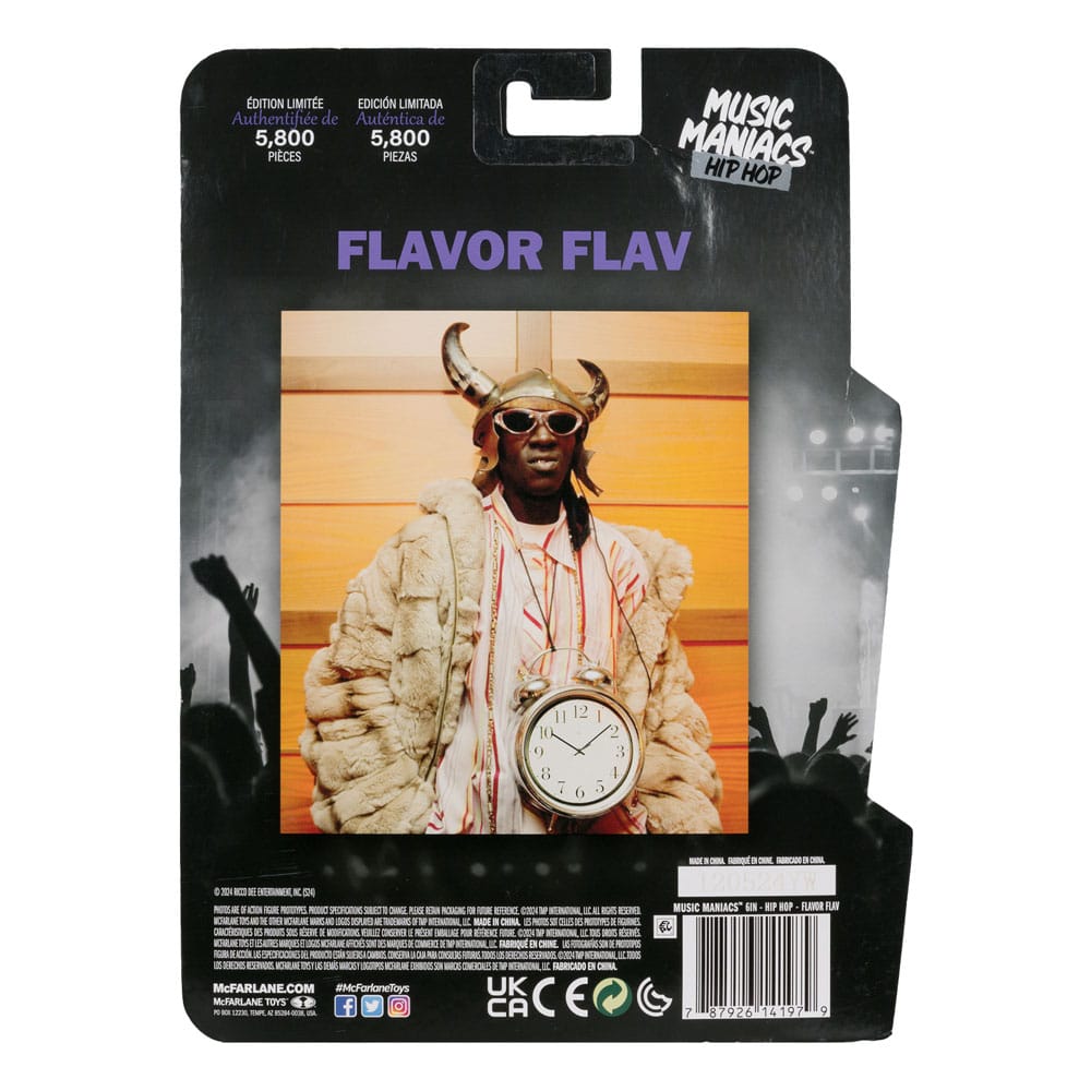 Music Maniacs Hip Hop Actionfigur Flavor Flav 16 cm Image 8