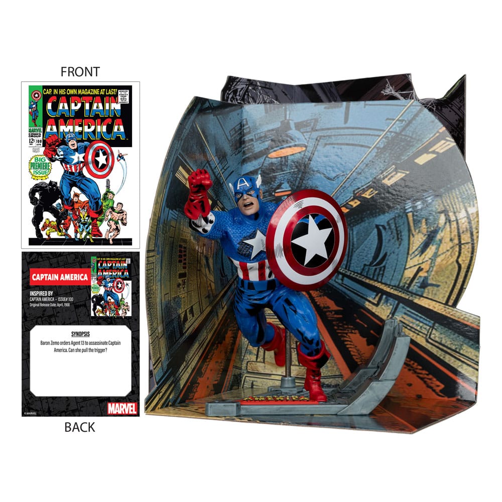Marvel Collection PVC Statue 1/10 Captain America (Captain America #100) 12 cm Image 3