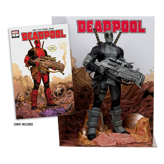 Marvel Collection PVC Statue 1/6 Deadpool (Deadpool #1)(Grey Suit Chase) 27 cm Image 2