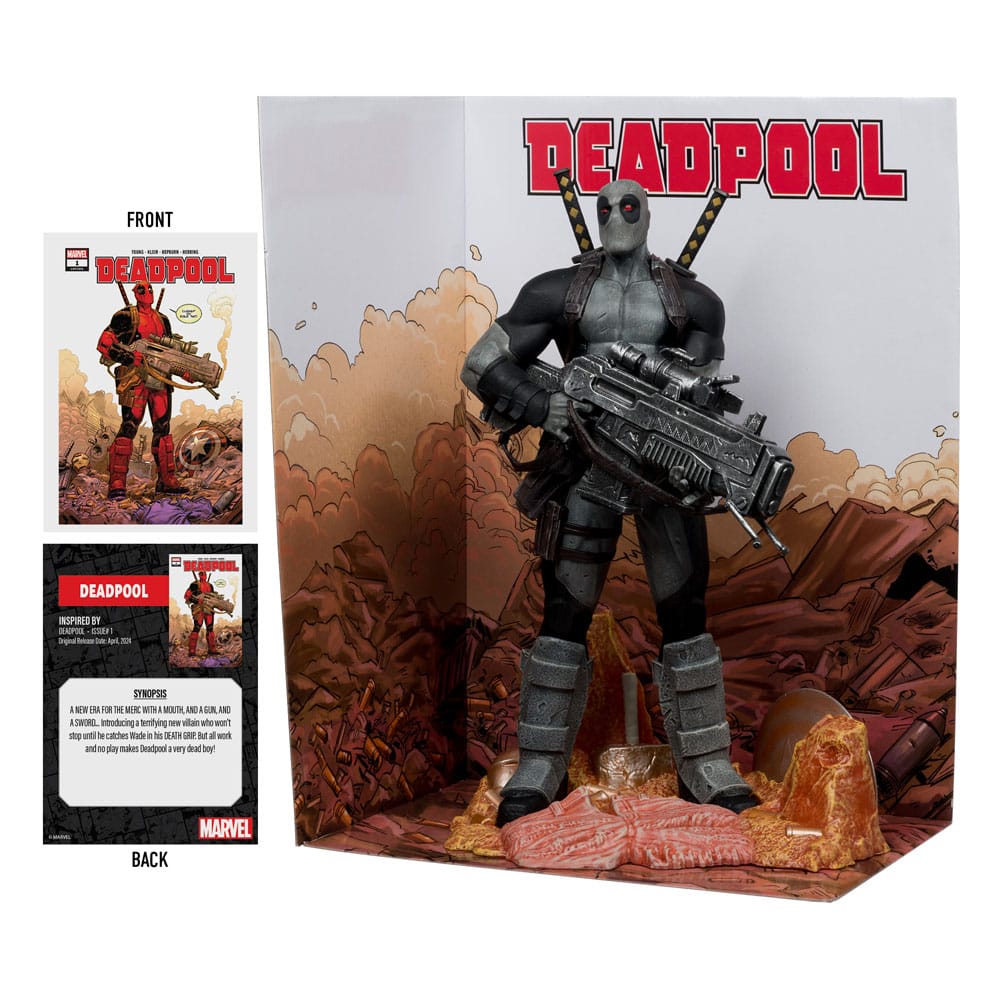 Marvel Collection PVC Statue 1/6 Deadpool (Deadpool #1)(Grey Suit Chase) 27 cm Image 3