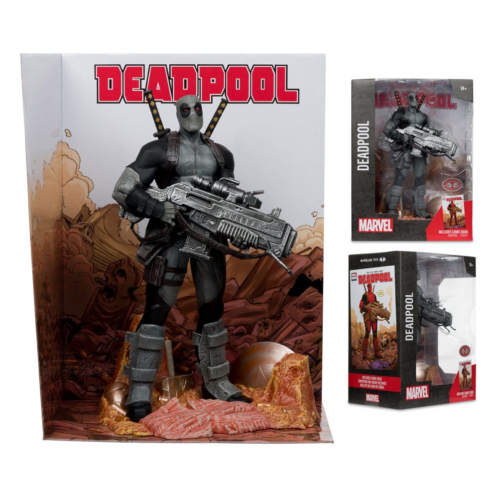 Marvel Collection PVC Statue 1/6 Deadpool (Deadpool #1)(Grey Suit Chase) 27 cm Image 5