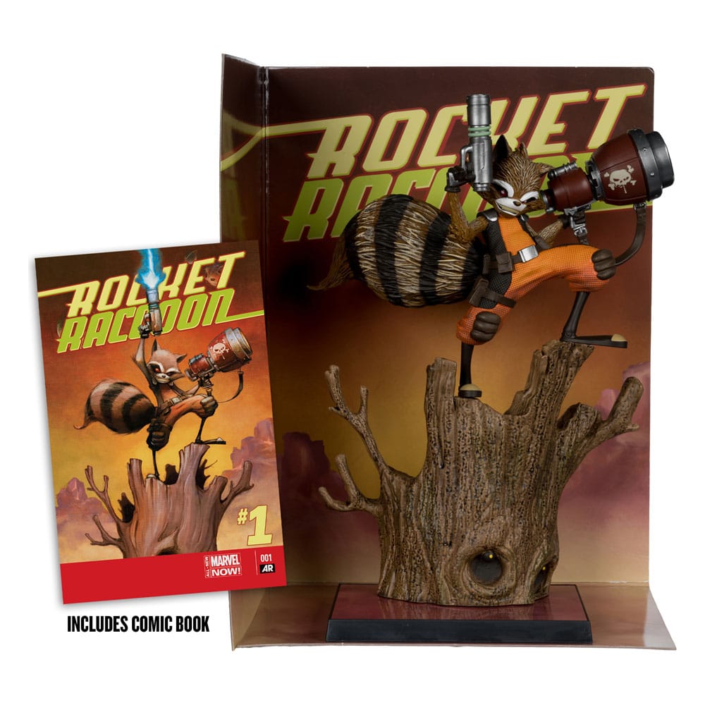 Marvel Collection PVC Statue 1/6 Rocket Racoon (Rocket Racoon: A Chasing Tale #1) 18 cm Image 2