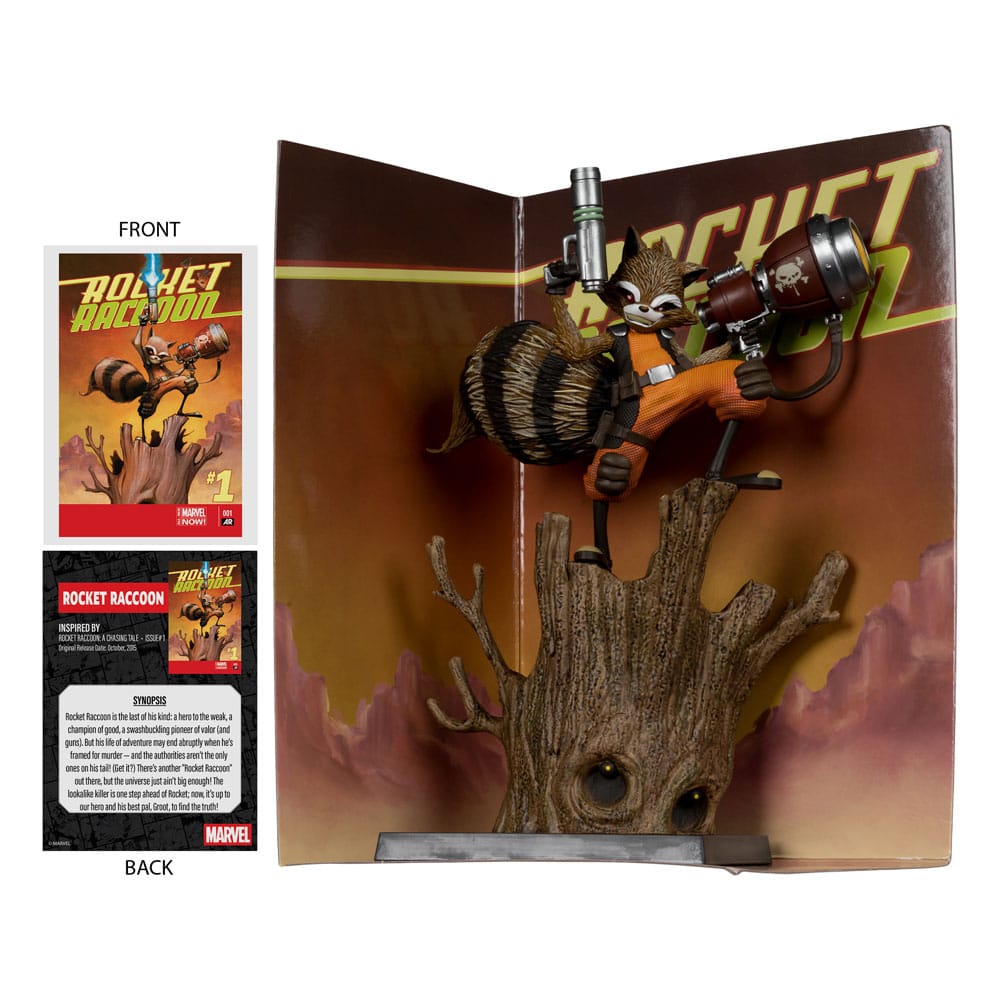 Marvel Collection PVC Statue 1/6 Rocket Racoon (Rocket Racoon: A Chasing Tale #1) 18 cm Image 3
