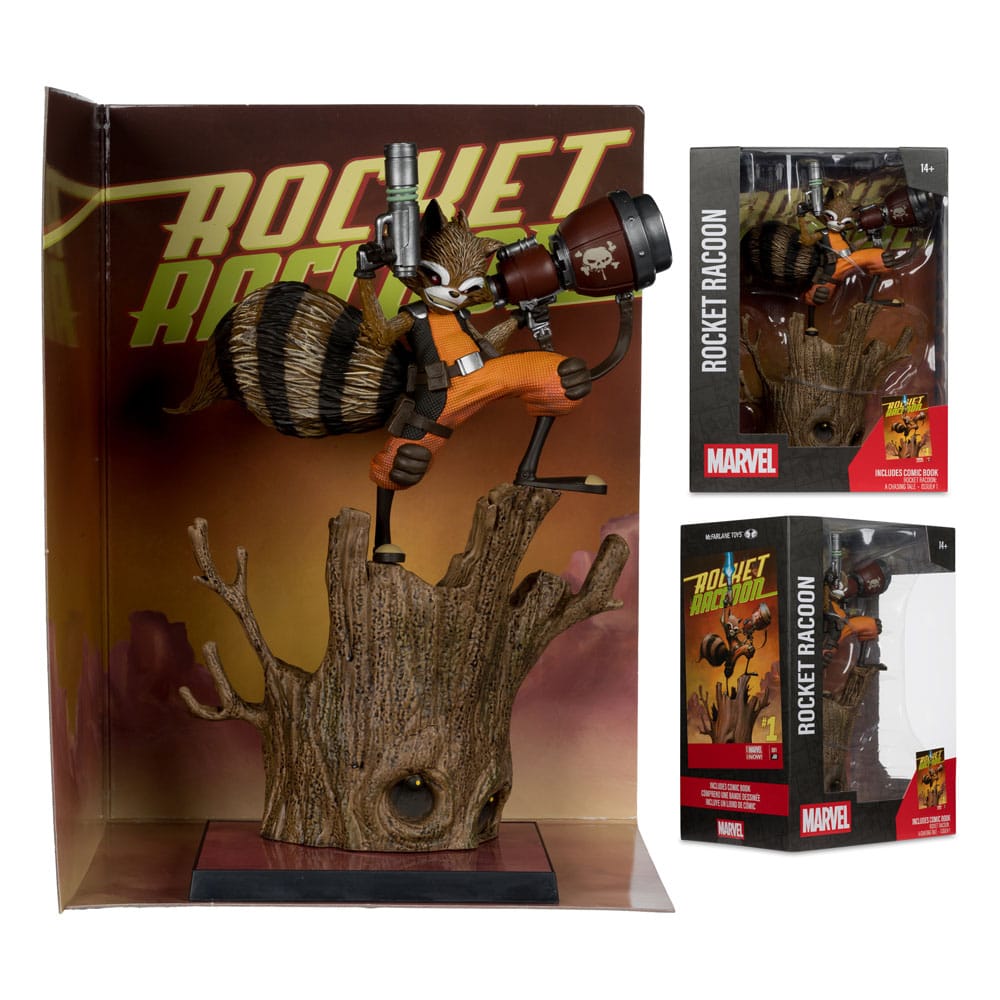 Marvel Collection PVC Statue 1/6 Rocket Racoon (Rocket Racoon: A Chasing Tale #1) 18 cm Image 5