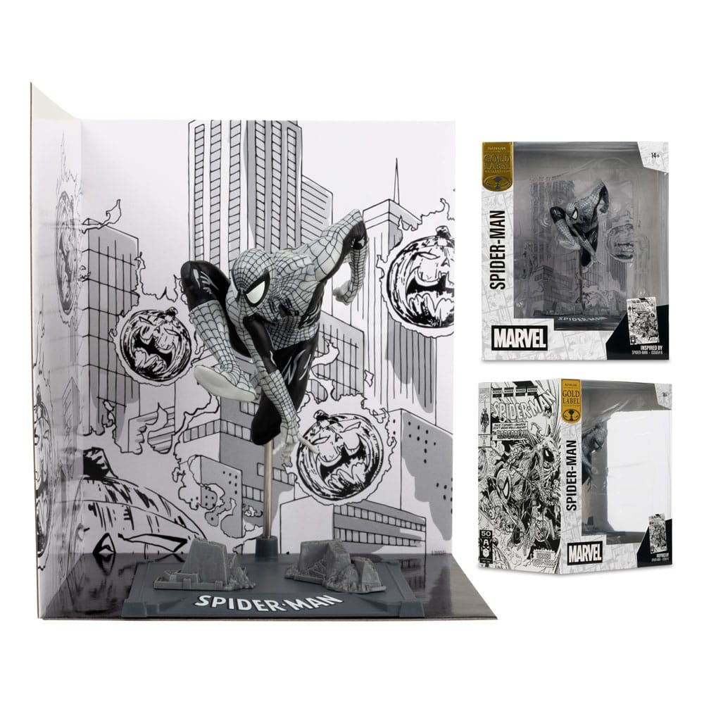 Marvel Collection PVC Statue 1/10 Spider-Man (Spider-Man #6)(Line Art)(Gold Label) 10 cm Image 4