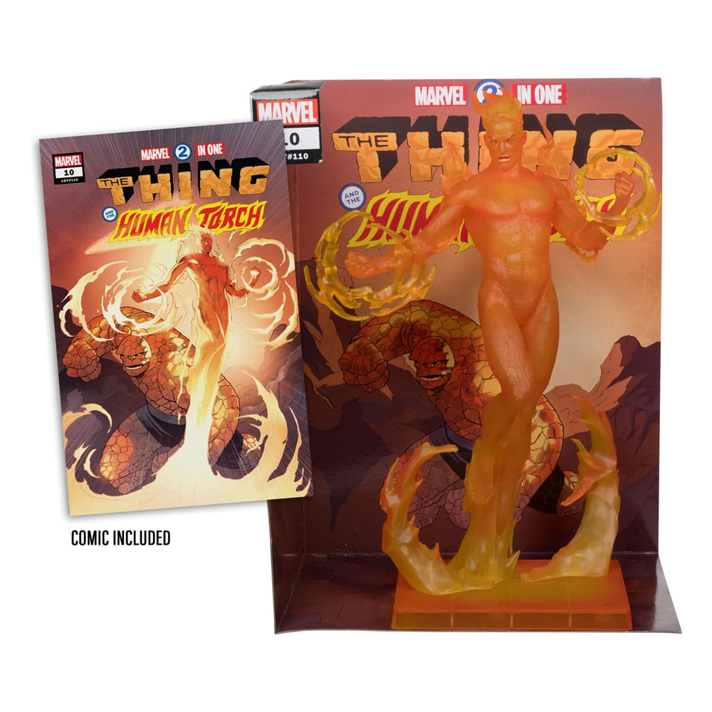 Marvel Collection PVC Statue 1/6 Human Torch (Marvel 2 in 1 #10) 29 cm Image 2