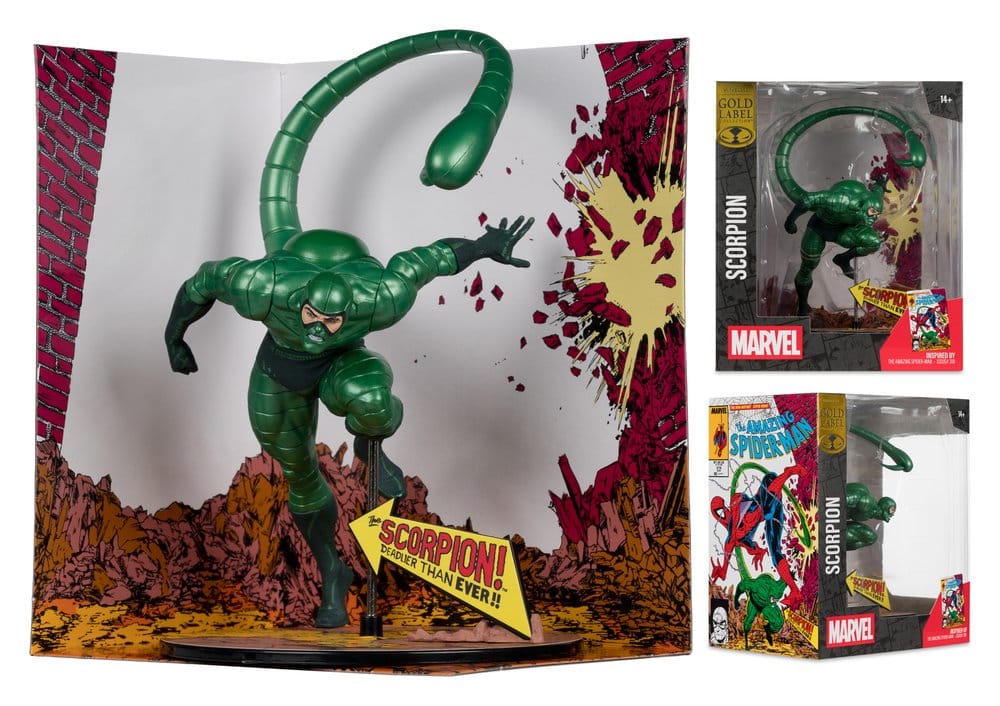 Marvel PVC Statue !/10 Scorpion (Metallic) (The Amazing Spider-Man #318) (Gold Label) 18 cm Image 5