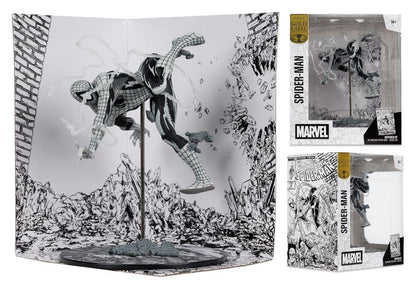 Marvel PVC Statue !/10 Spider-Man (Line Art) (The Amazing Spider-Man #318) (Gold Label) 17 cm Image 4