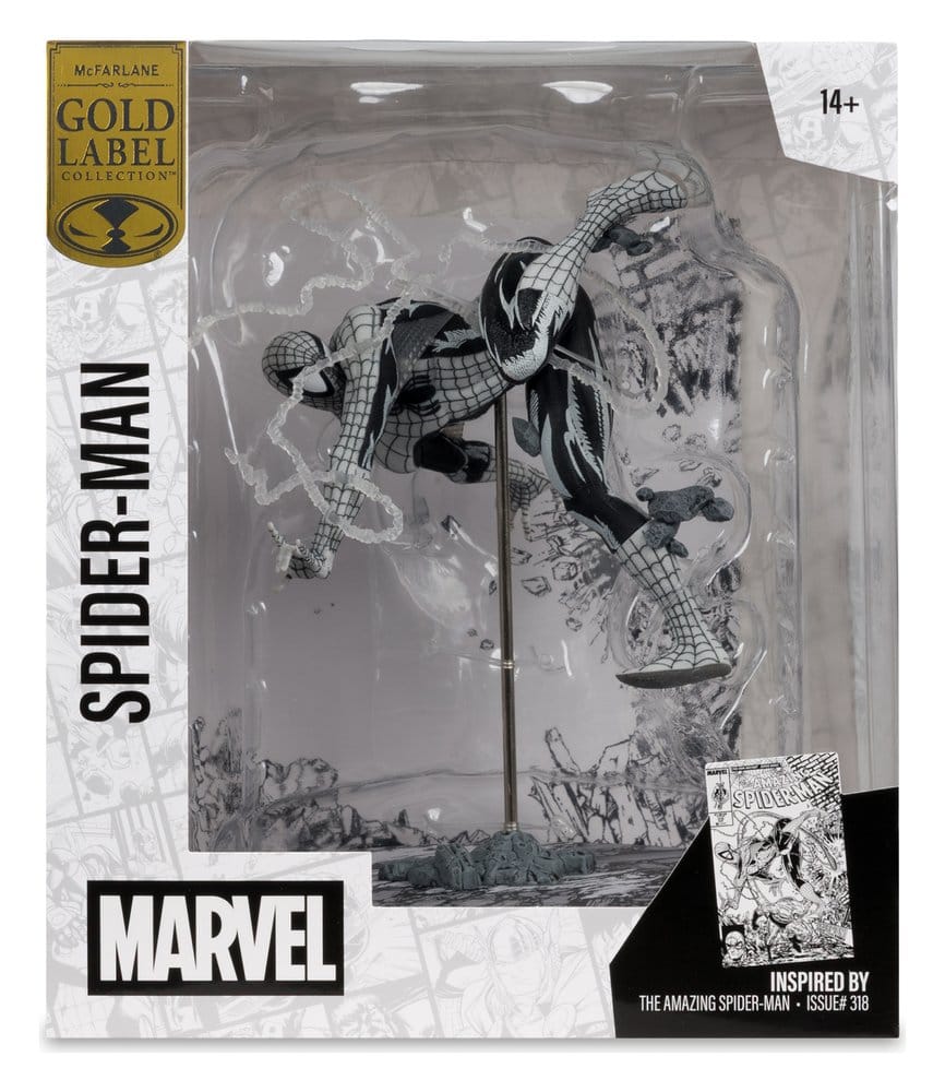 Marvel PVC Statue !/10 Spider-Man (Line Art) (The Amazing Spider-Man #318) (Gold Label) 17 cm Image 8