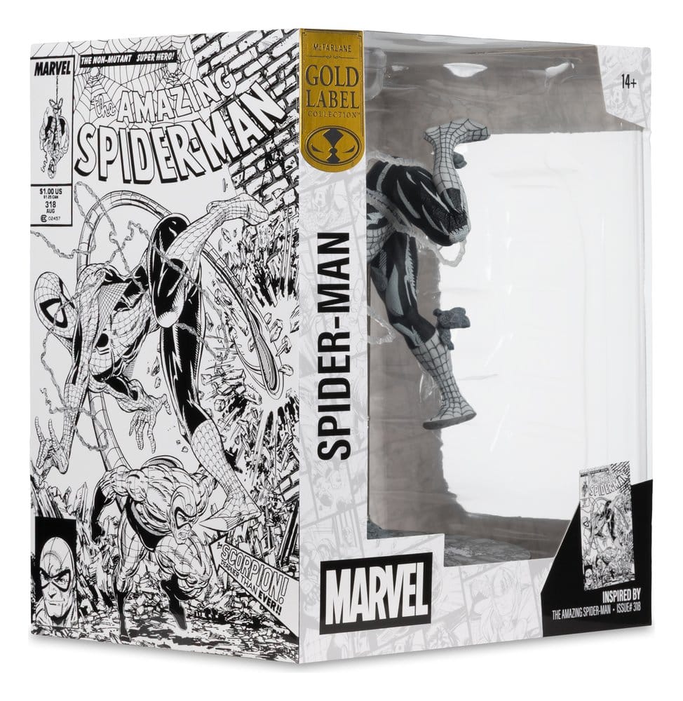 Marvel PVC Statue !/10 Spider-Man (Line Art) (The Amazing Spider-Man #318) (Gold Label) 17 cm Image 9