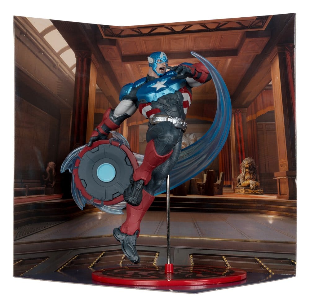 Marvel Rivals Collection 1/10 Actionfigur Captain America 20 cm Image 2