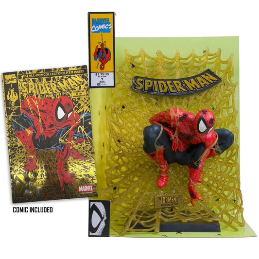 Marvel Collection PVC Statue 1/6 Spider-Man (Spider-Man # 1) (Gold Edition) (Gold Label) 15 cm Image 2
