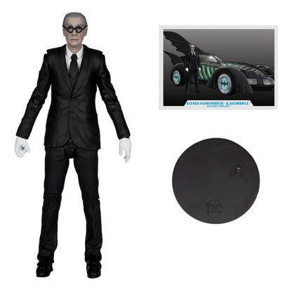 Batman Forever DC Multiverse Actionfigur mit Fahrzeug Alfred Pennyworth & Batmobile (Gold Label) 79 cm Image 3